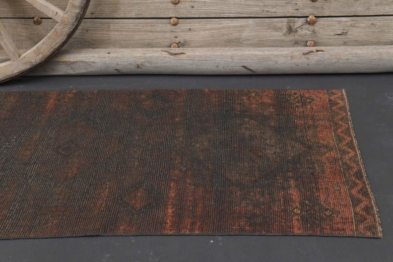 Blackened Vintage Runner Rug