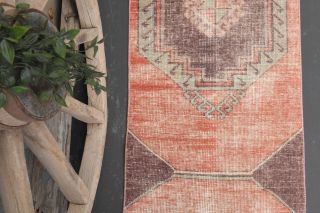 Vintage Oushak Rug Runner - Thumbnail