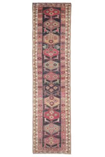 3x11 Vintage Oushak Runner Rug - Thumbnail