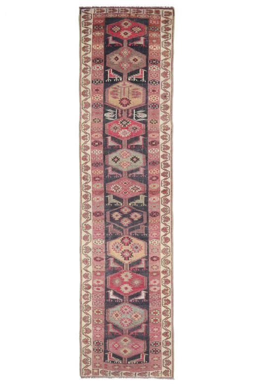 3x11 Vintage Oushak Runner Rug