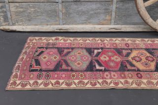 3x11 Vintage Oushak Runner Rug - Thumbnail