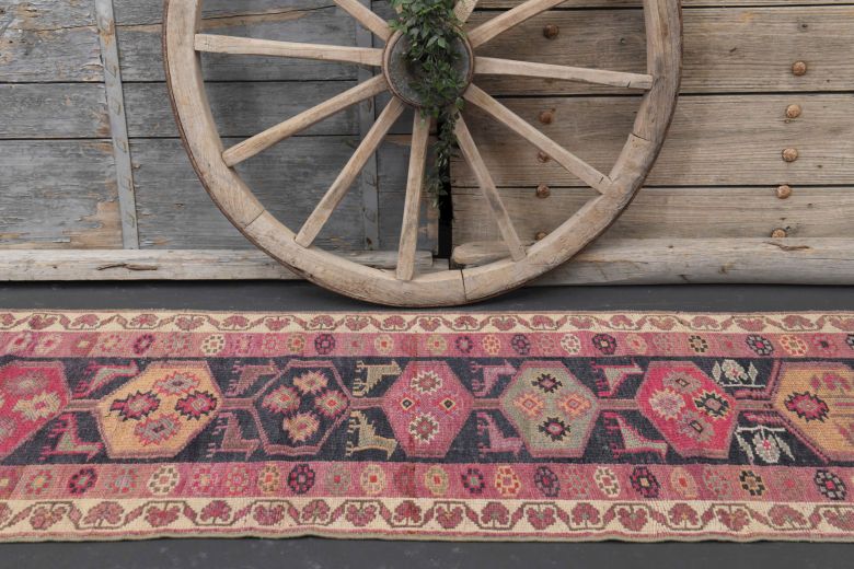 3x11 Vintage Oushak Runner Rug