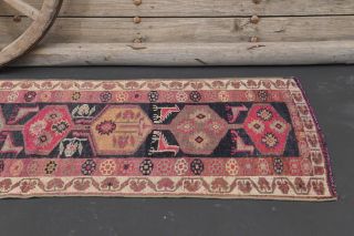 3x11 Vintage Oushak Runner Rug - Thumbnail