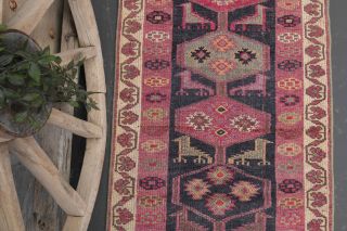 3x11 Vintage Oushak Runner Rug - Thumbnail