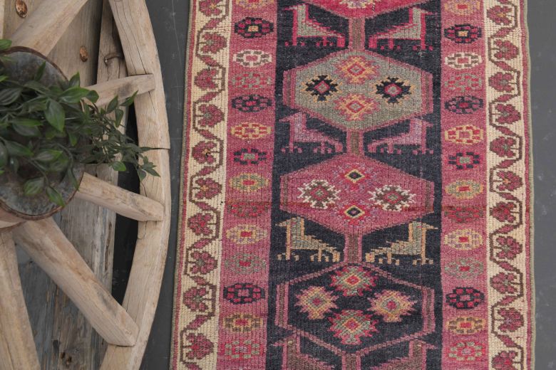 3x11 Vintage Oushak Runner Rug