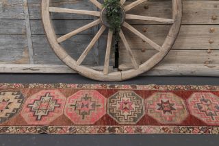 Vintage Turkish Runner Rug - Thumbnail