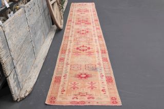 Hand-Knotted Vintage Long Runner Rug - Thumbnail