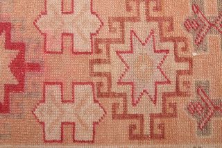 Hand-Knotted Vintage Long Runner Rug - Thumbnail