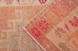 Hand-Knotted Vintage Long Runner Rug - Thumbnail