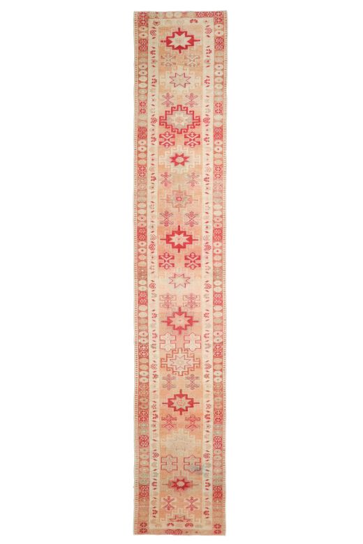 Hand-Knotted Anatolian Vintage Long Runner Rug