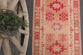 Hand-Knotted Anatolian Vintage Long Runner Rug - Thumbnail