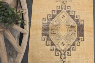 3x12 Vintage Turkish Runner Rug - Thumbnail