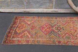 Vintage Handwoven Runner Rug - Thumbnail