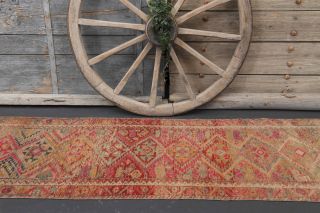 Vintage Handwoven Runner Rug - Thumbnail