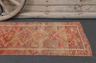 Vintage Handwoven Runner Rug - Thumbnail