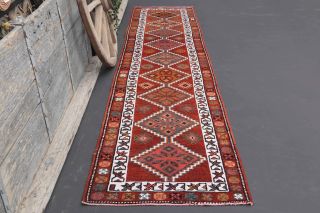 Vintage Hand-Knotted Runner Rug - Thumbnail