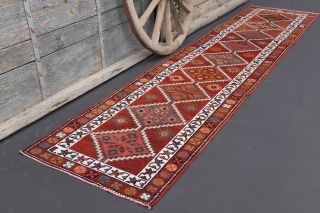 Vintage Hand-Knotted Runner Rug - Thumbnail