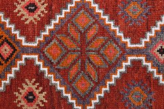 Vintage Hand-Knotted Runner Rug - Thumbnail