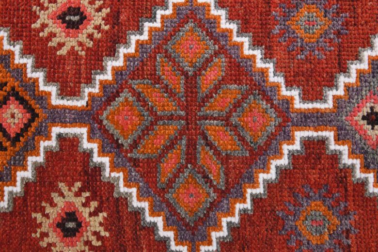 Vintage Hand-Knotted Runner Rug