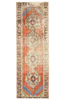 Rustic Room Decor - Vintage Runner Rug - Thumbnail