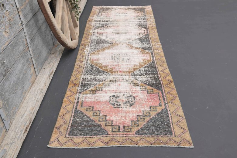 Oushak Vintage Runner Rug