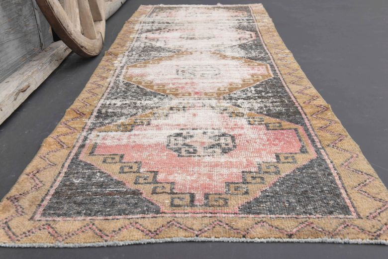 Oushak Vintage Runner Rug