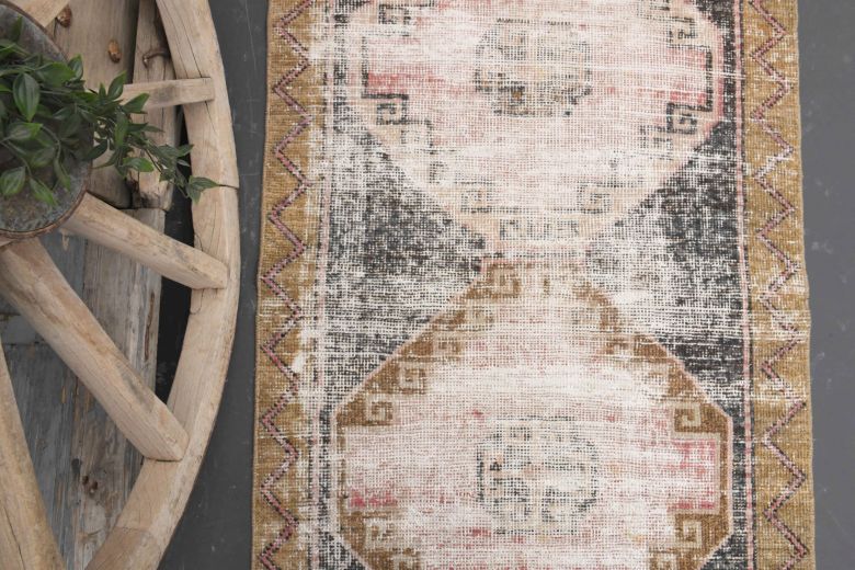 Oushak Vintage Runner Rug