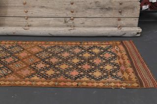 Vintage Ikat Hereke Runner Rug - Thumbnail