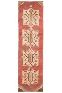 Red Vintage Runner Rug - Thumbnail