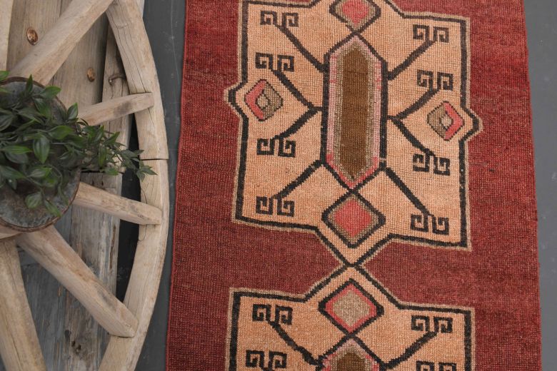 Red Vintage Runner Rug