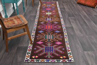 Vibrant Unique Vintage Runner Rug - Thumbnail