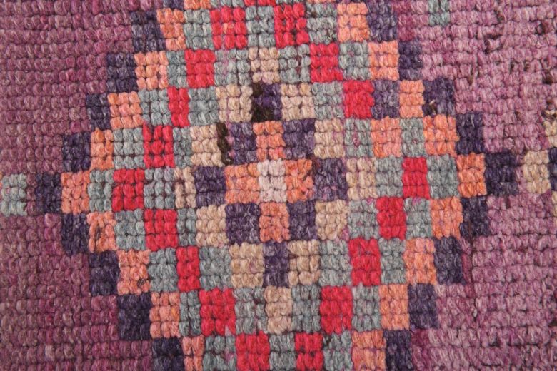 Purple Vintage Anatolian Runner Rug