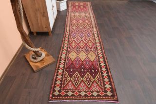 Unique Motifs- Original Vintage Runner Rug - Thumbnail