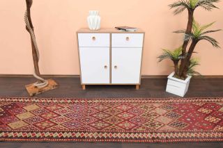 Unique Motifs- Original Vintage Runner Rug - Thumbnail