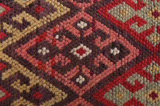 Unique Motifs- Original Vintage Runner Rug - Thumbnail