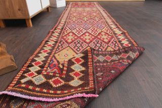 Unique Motifs- Original Vintage Runner Rug - Thumbnail