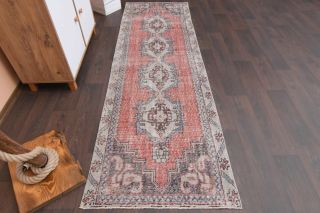 Oriental Vintage Runner Rug - Thumbnail