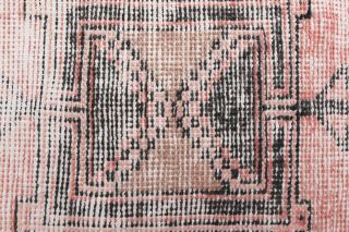 1960's Distressed Red Runner Rug - Thumbnail