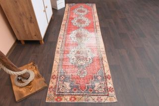 Vintage Oriental Runner Rug - Thumbnail