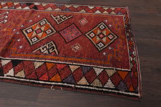 Vibrant Red - Vintage Anatolian Runner Rug - Thumbnail