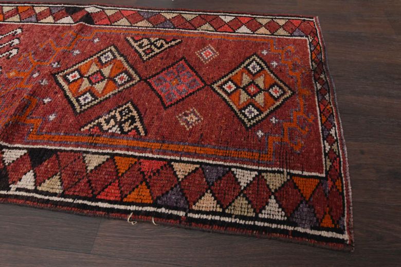 Vibrant Red - Vintage Anatolian Runner Rug