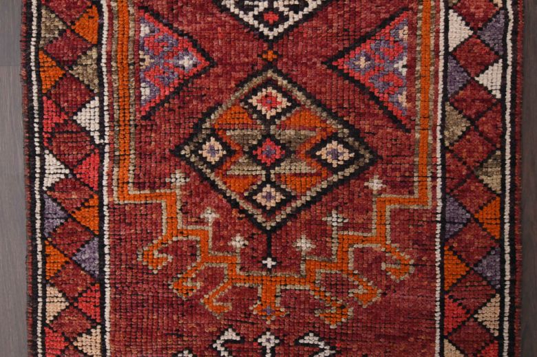 Vibrant Red - Vintage Anatolian Runner Rug