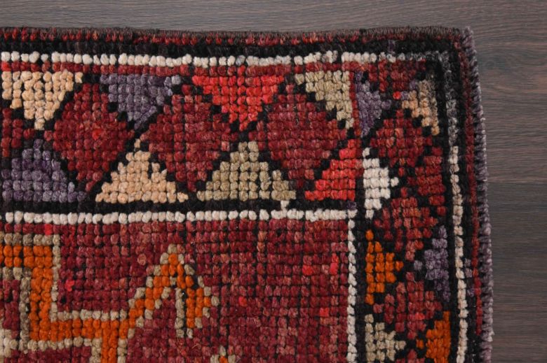 Vibrant Red - Vintage Anatolian Runner Rug