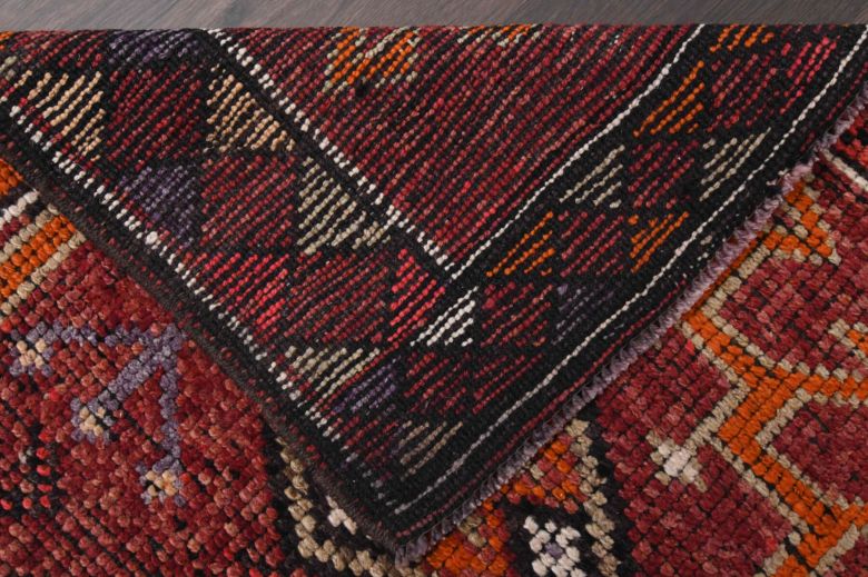 Vibrant Red - Vintage Anatolian Runner Rug