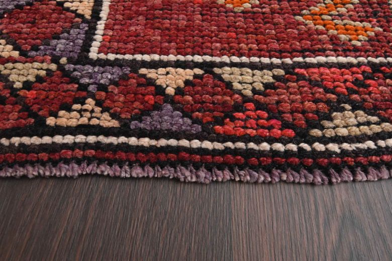 Vibrant Red - Vintage Anatolian Runner Rug