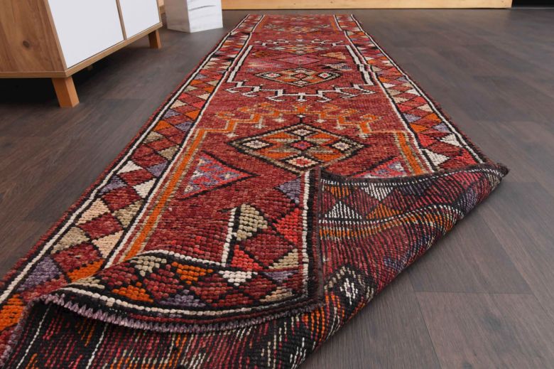 Vibrant Red - Vintage Anatolian Runner Rug