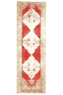 Antique Turkish Runner Rug - Thumbnail