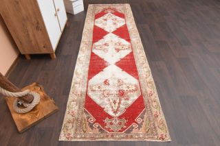 Antique Turkish Runner Rug - Thumbnail