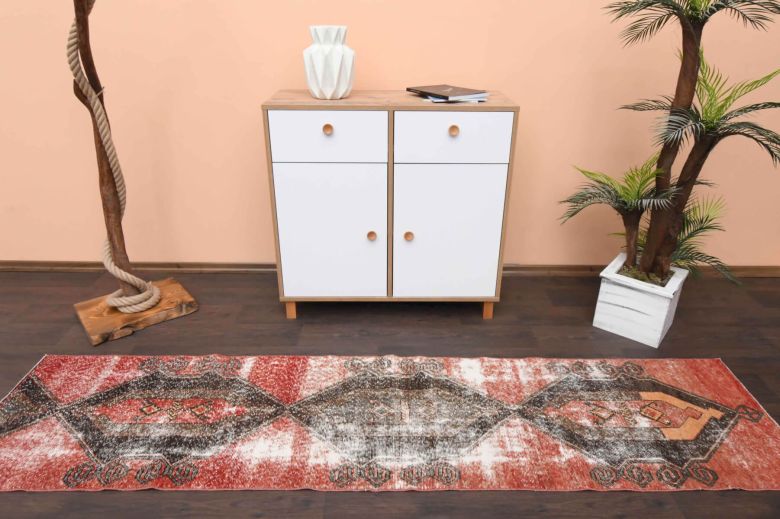 Red Vintage Runner Rug