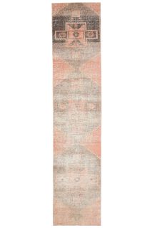 Vintage Oushak Runner Rug - Thumbnail